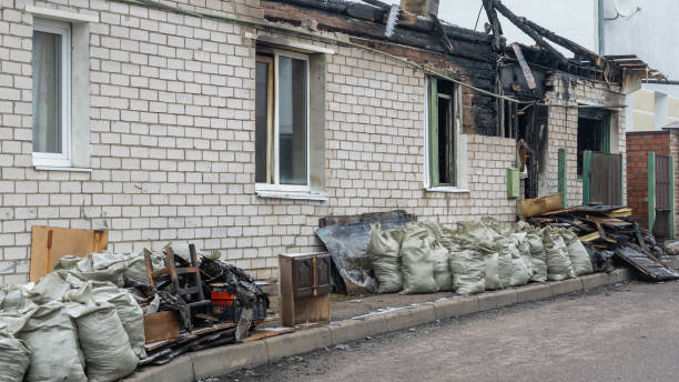 Professional Fire Damage Removal technician working in Black Diamond, WA